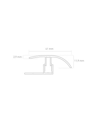 Perfil Transición Finfloor Titanio Oak C-176