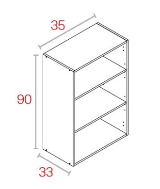 Módulo Alto 90*35 Blanco
