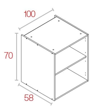 Módulo Bajo 70*100 Aluminio