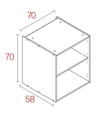 Módulo Bajo 70*70 Aluminio