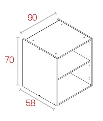 Módulo Bajo 70*90 Aluminio