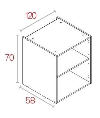 Módulo Bajo 70*120 Blanco