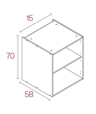 Módulo Bajo 70*15 Blanco