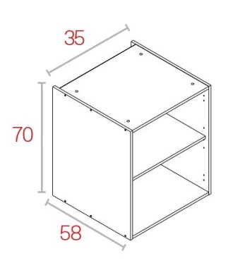 Módulo Bajo 70*35 Blanco