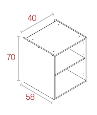 Módulo Bajo 70*40 Blanco