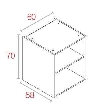 Módulo Bajo 70*60 Blanco