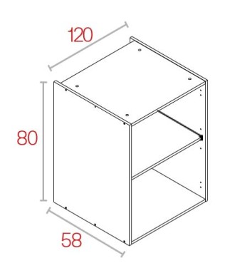 Módulo Bajo 80*120 Blanco