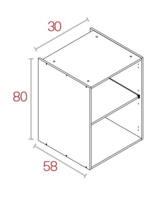 Módulo Bajo 80*30 Blanco