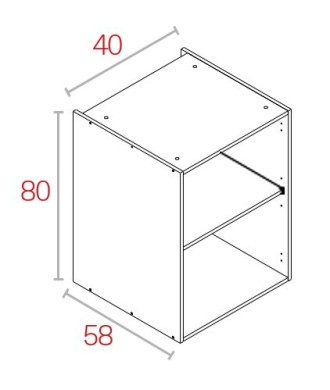 Módulo Bajo 80*40 Blanco