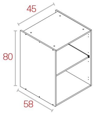 Módulo Bajo 80*45 Blanco