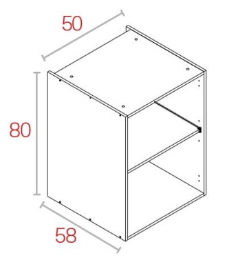 Módulo Bajo 80*50 Blanco
