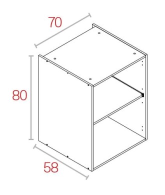 Módulo Bajo 80*70 Blanco