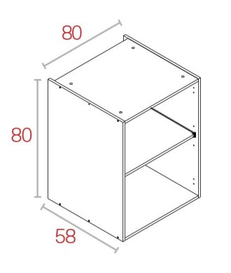 Módulo Bajo 80*80 Blanco