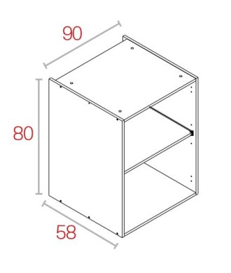 Módulo Bajo 80*90 Blanco