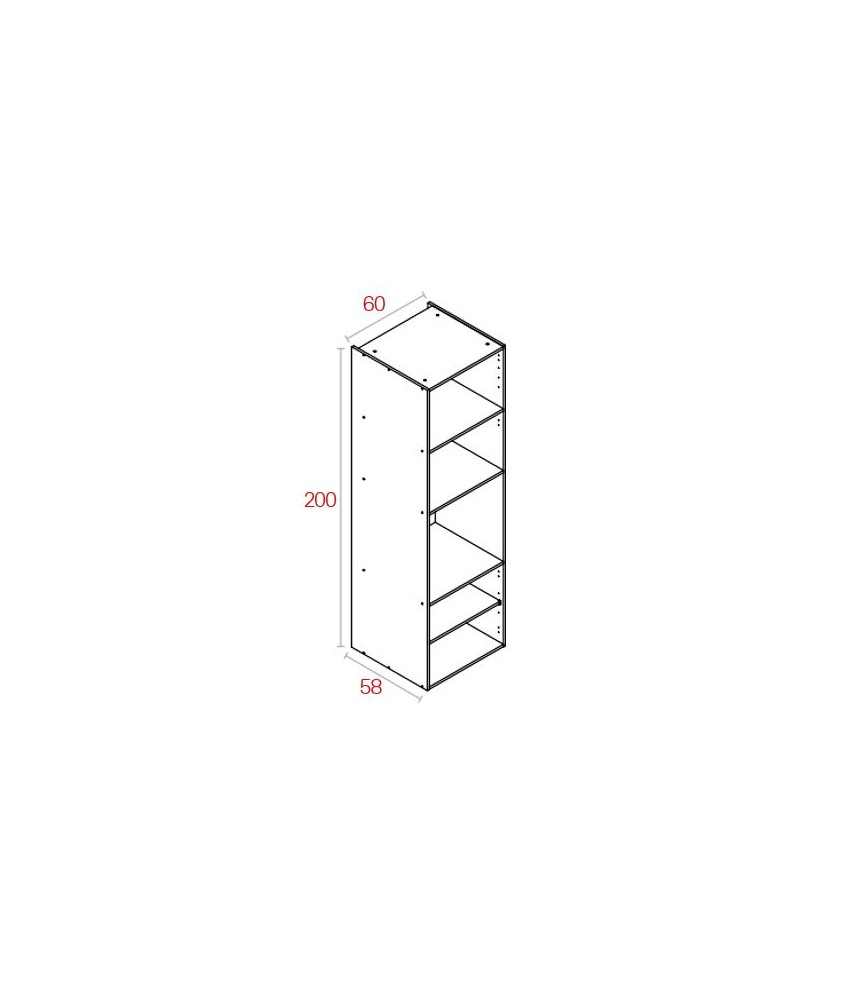 Módulo Columna Horno + Micro 200*60 Blanco