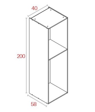 Módulo Despensero 200*40 Aluminio