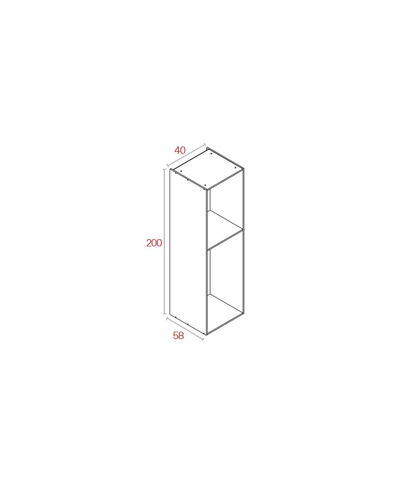Módulo Despensero 200*40 Aluminio