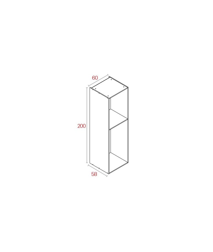 Módulo Despensero 200*60 Blanco
