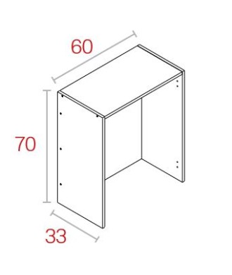 Módulo Escurreplatos 70*60 Blanco