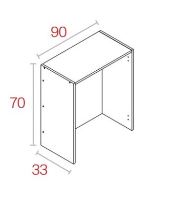 Módulo Escurreplatos 70*90 Blanco
