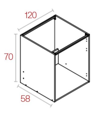 Módulo Fregadero 70*120 Aluminio
