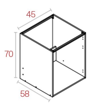 Módulo Fregadero 70*45 Aluminio