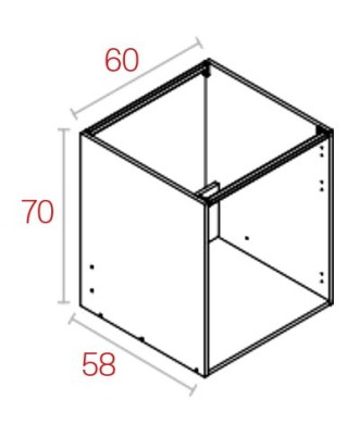 Módulo Fregadero 70*60 Aluminio
