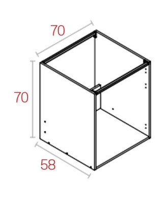 Módulo Fregadero 70*70 Blanco